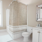 Burlap & Trimシャワーカーテン シャワーカーテン (インサイチュ)