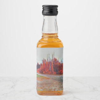 Burleigh秋絵を描ミニリカーボトルラベルセット リキュールボトルラベル