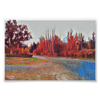 Burleigh秋絵を描15cm x 10cmフォトポスター フォトプリント           