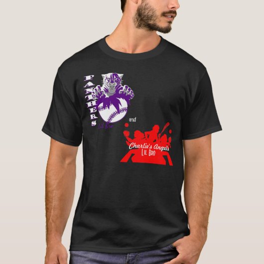 Burlesonの野球のヒョウのLil BroのTシャツ Tシャツ (正面)