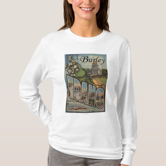 BurleyのIdahoLargeの手紙ScenesBurley、ID Tシャツ (正面)
