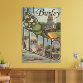 Burley, IdahoLarge Letter ScenesBurley, ID キャンバスプリント (インサイチュ (リビング))