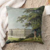 Burley、Rutlandshire (色のlitho) クッション (ブランケット)
