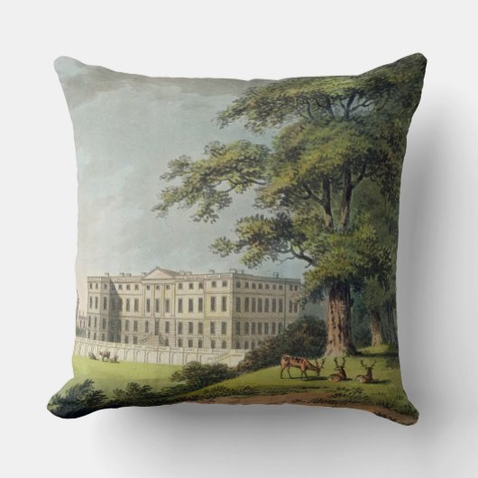 Burley、Rutlandshire (色のlitho) クッション (正面)