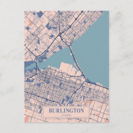Burlington Canada Breezy City Map Travel ポストカード