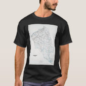 Burlington County NJ Map 1986 Tシャツ (正面)