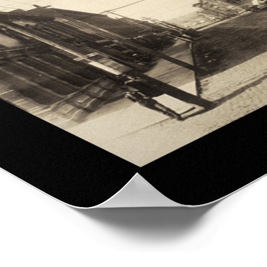 Burlington, IA Main St Photo 1907 ポスター (角)