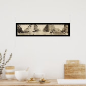 Burlington, IA Main St Photo 1907 ポスター (キッチン)