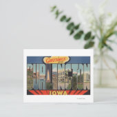 Burlington, Iowa – ラージ・レター・シーン2 ポストカード (スタンド正面)