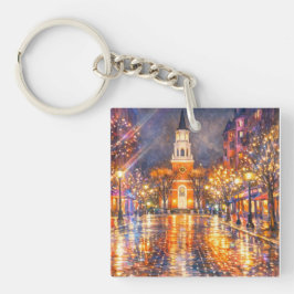 Burlington Vermont Church Street Acrylic Keychain キーホルダー