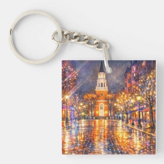 Burlington Vermont Church Street Acrylic Keychain キーホルダー