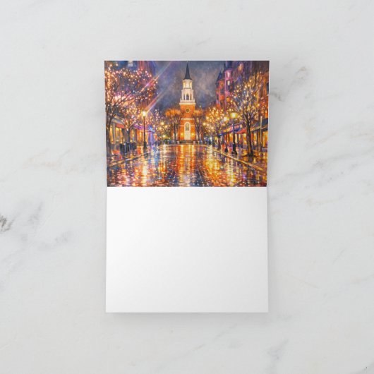 Burlington Vermont Church Street Notecards サンキューカード (内部)