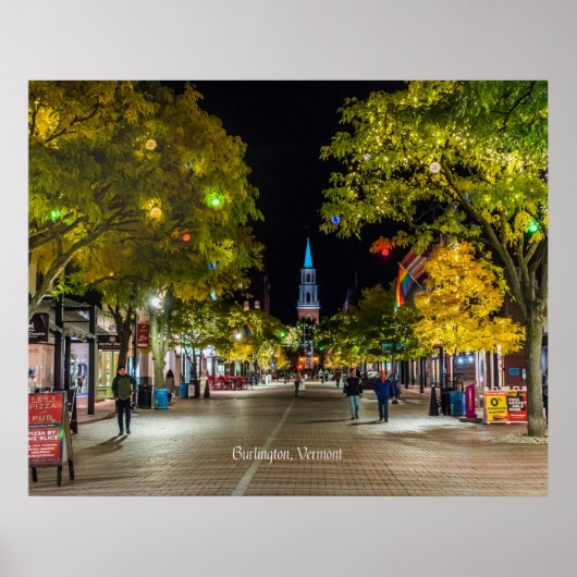 Burlington, Vermont cityscape, ポスター (正面)