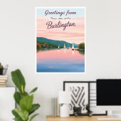 Burlington, Vermont – Lake Champlain ポスター (ホームオフィス)
