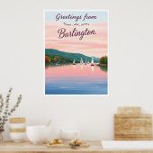 Burlington, Vermont – Lake Champlain ポスター (キッチン)