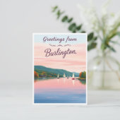 Burlington, Vermont – Lake Champlain ポストカード (スタンド正面)