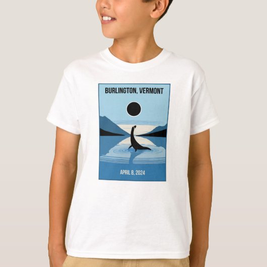 Burlington, VT Champy Eclipse Tシャツ (正面)