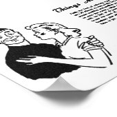 Burma Shave Adoring Eyes ポスター (角)