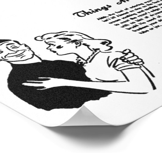 Burma Shave Adoring Eyes ポスター (角)