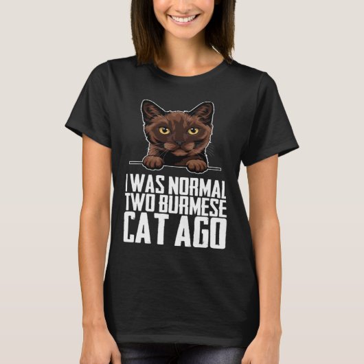 Burmese Burmese cat Burmese mother Tシャツ (正面)