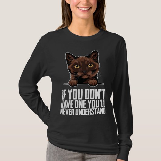 Burmese cat Burmese Burmese kitten 4 Tシャツ (正面)