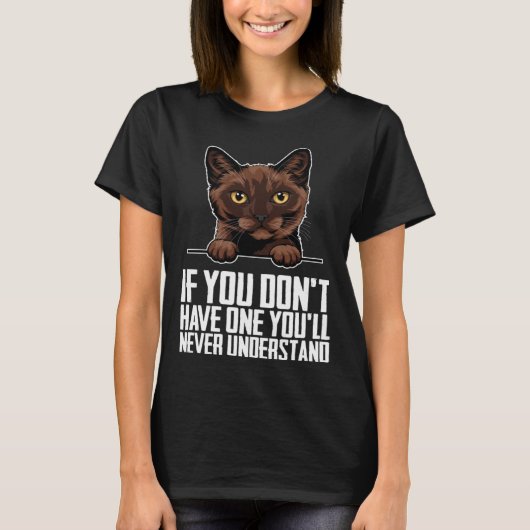 Burmese cat  Burmese  Burmese kitten  4 Tシャツ (正面)
