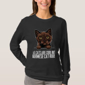 Burmese cat Burmese dad Burmese Tシャツ (正面)
