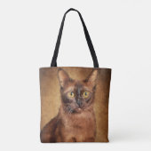 Burmese Cat Personalized トートバッグ (裏面)
