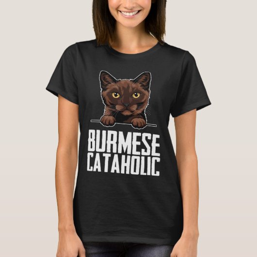 Burmese cataholic tシャツ (正面)