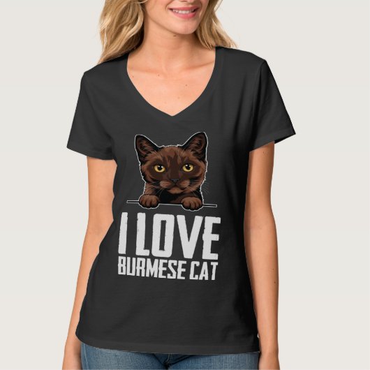 Burmese cats  Burmese mom  Burmese kitten  3 Tシャツ (正面)