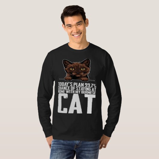 Burmese mother  Burmese kitten  Burmeses Tシャツ (正面フル)