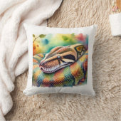 Burmese Python in Watercolor 140624AREF108 - Water クッション (ブランケット)