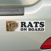 (Burmese) Rats on board バンパーステッカー (車上)