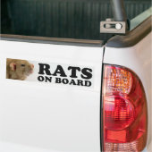 (Burmese) Rats on board バンパーステッカー (トラック上)