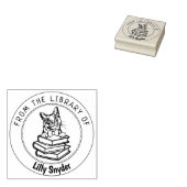 Burmilla Cat図書室の書籍 ラバースタンプ (押印)