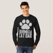 Burmilla cat dad tシャツ (正面フル)