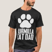 Burmilla cat dad tシャツ (正面)