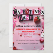 Burn Book Galentine's Day 招待状 (正面)