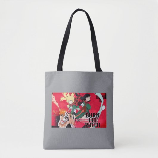 Burn the Witch Tote Bag – Spooky Halloween Accesso トートバッグ (正面)