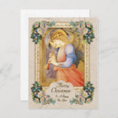 Burne-JonesミュージシャンエンジェルCC0806クリスマス シーズンポストカード (正面/裏面)