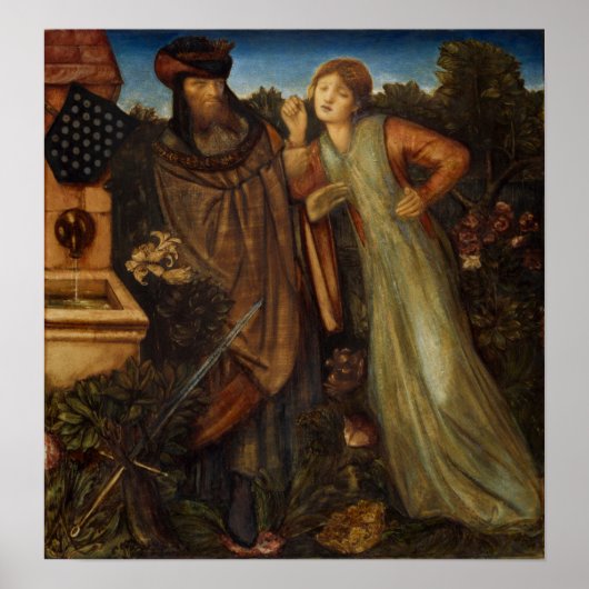 Burne-Jones – キングマークとラベル伊勢ルト ポスター (正面)