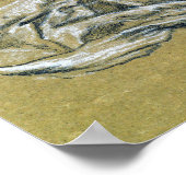 Burne-Jones – ドレープの冬勉強飛んでいる ポスター (角)