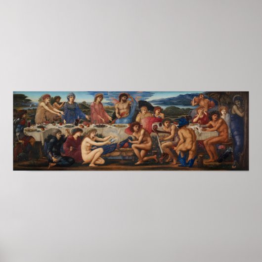 Burne-Jones – ペレウスの饗宴 ポスター (正面)