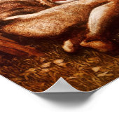 Burne-Jones - 「眠る騎士」の勉強 ポスター (角)