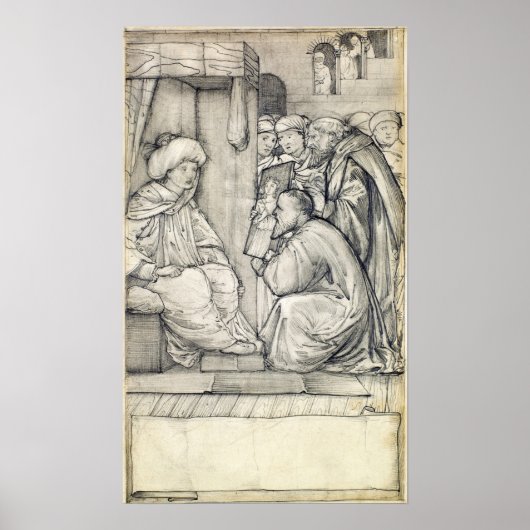 Burne-Jones - Chaucer's Man Of Laws ポスター (正面)