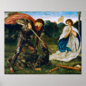 Burne-Jones - Fight St George Killes Dragon ポスター (正面)