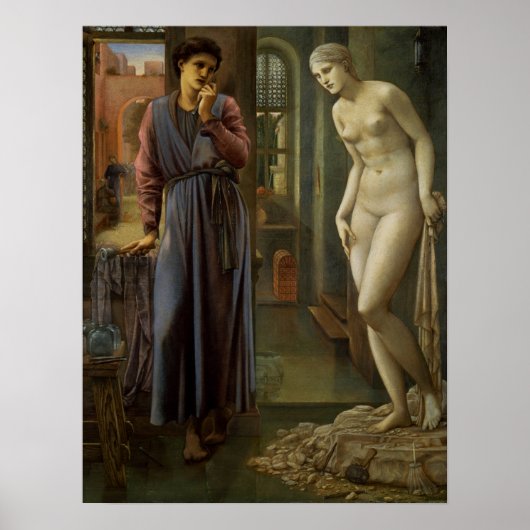 Burne-Jones - Pygmalion, Hand Refrains ポスター (正面)