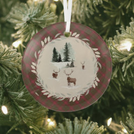 Burnett Weathered Original Scottish Tartan ガラスオーナメント