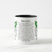 Burnette家族の紋章付き外衣 マグカップ (中央)