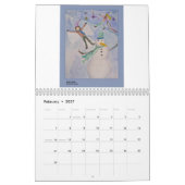 Burnhamの女の子の芸術! カレンダー (2月 2027)